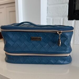 Stephanie Johnson Quilted Blue Cosmetic Case